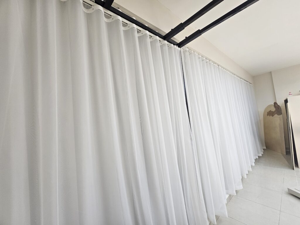 Floor-to-ceiling drapery