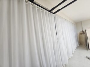 Floor-to-ceiling drapery
