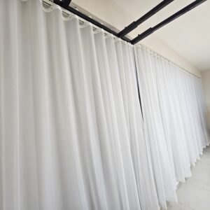 Floor-to-ceiling drapery