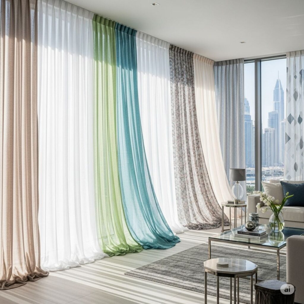 Lightweight Curtains Collection in Dubai