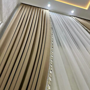 Premium wave curtain installation